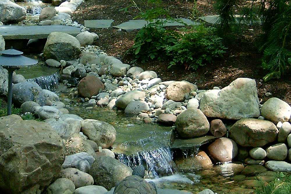 rocks and stream